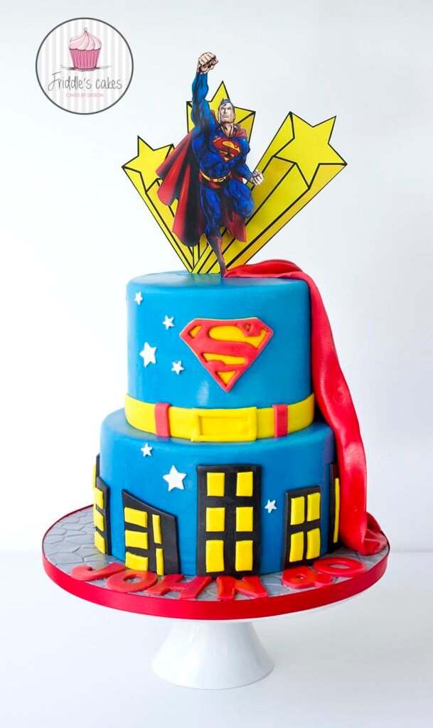 Superman cake - Friddle's Cakes
